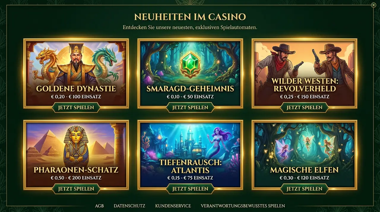 Neuheiten & Trendspiele im Tsars